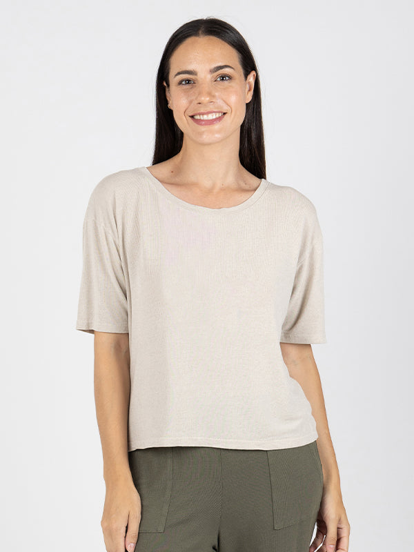 YASMIN Camiseta Manga Corta Linen