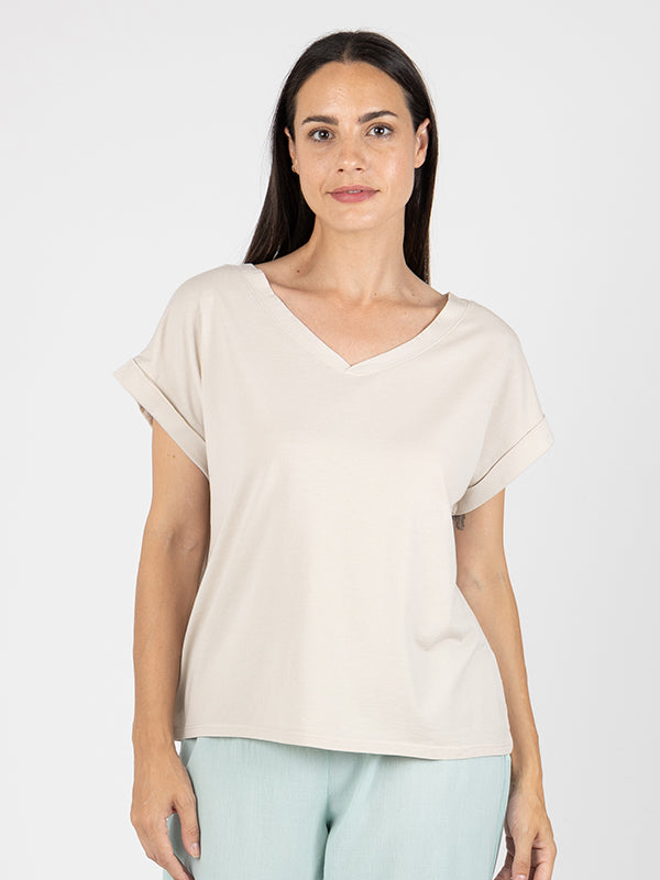 ETEF Camiseta Manga Corta Linen