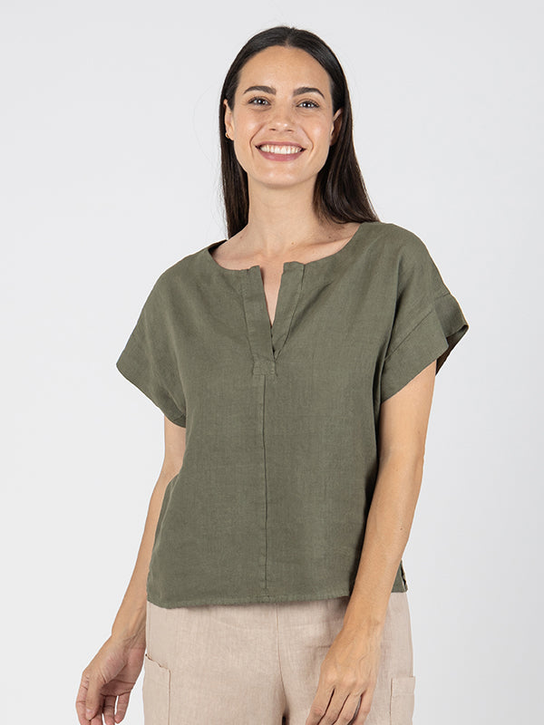 CLARA Camiseta Manga Corta Moss