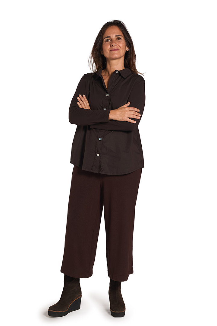 TISNAR Pantalón Cacao de FETE — Frontal