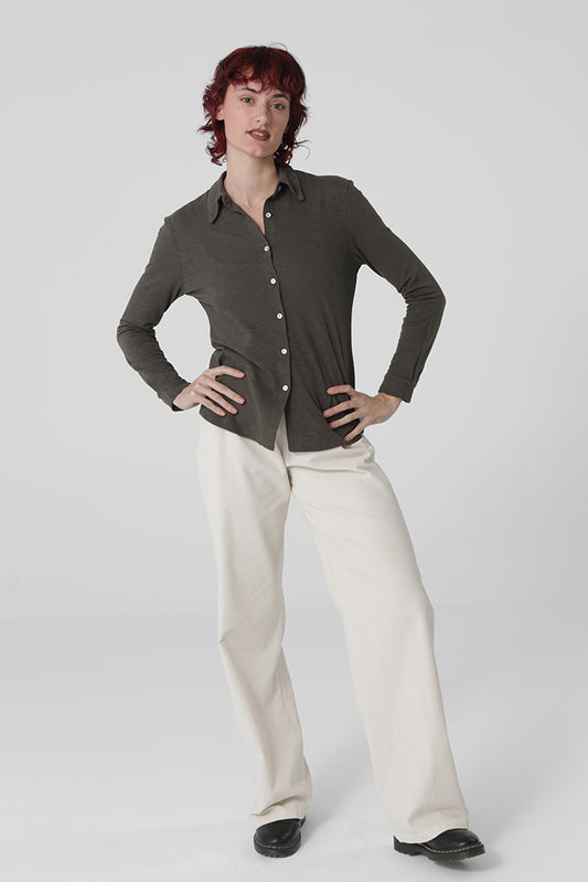PANTALÓN CINTURA ELÁSTICA AMALFI PANA