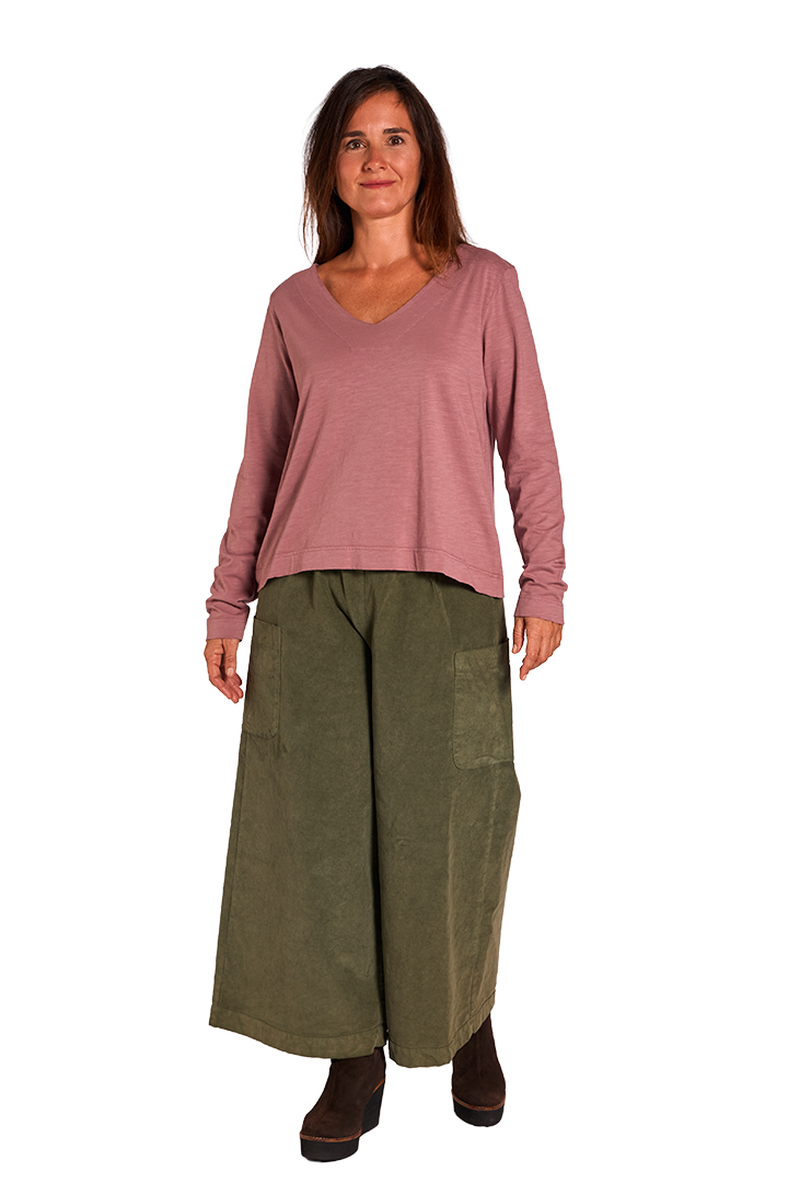 ELISA Pantalón Oliva de FETE — Frontal adicional
