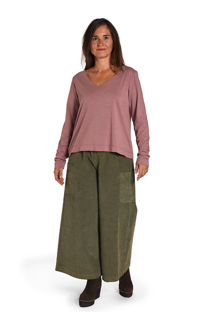 ELISA Pantalón Oliva de FETE — Frontal