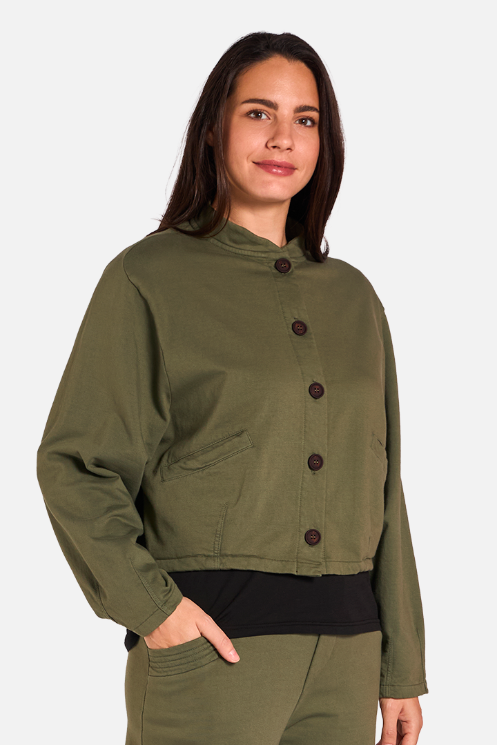 BLUMA Chaqueta Oliva de FETE — Detalle