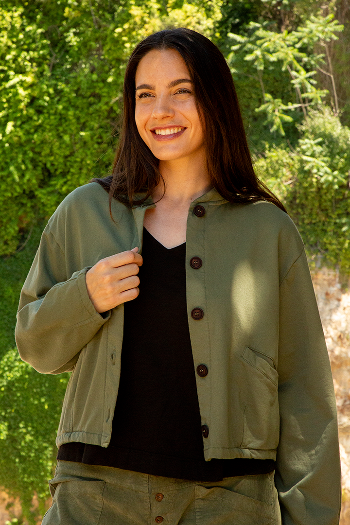 BLUMA Chaqueta Oliva de FETE — Exterior