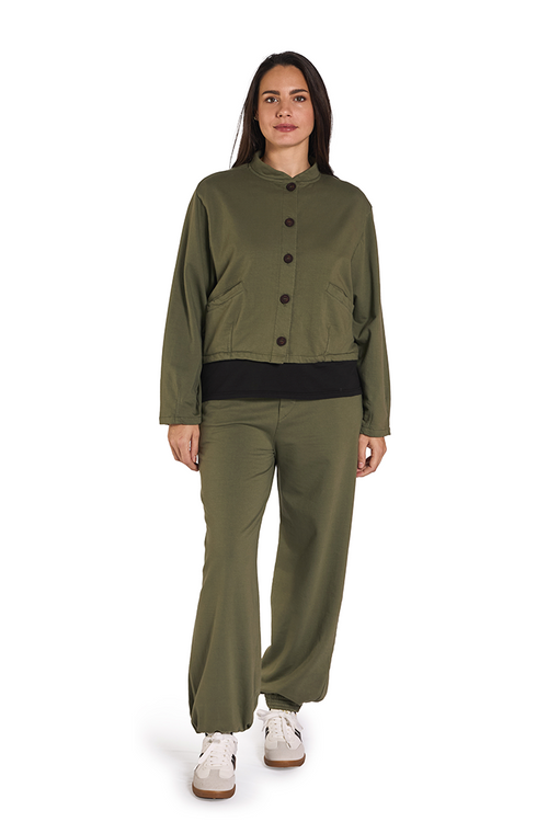 BLUMA Chaqueta Oliva de FETE — Frontal