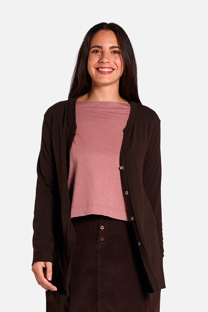 ARIEL Chaqueta Cacao de FETE — Detalle