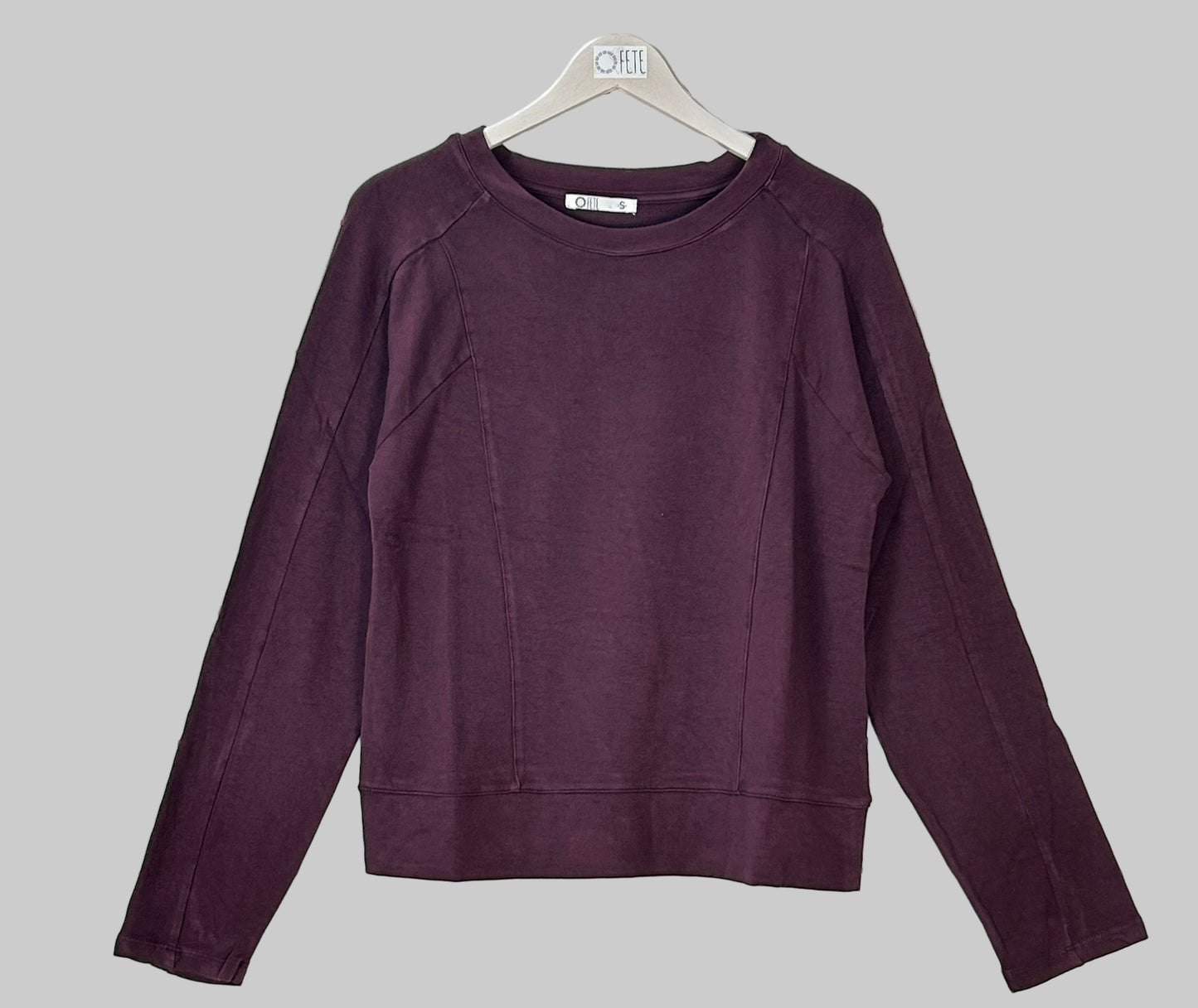 SUDADERA COSTURAS CAQUI