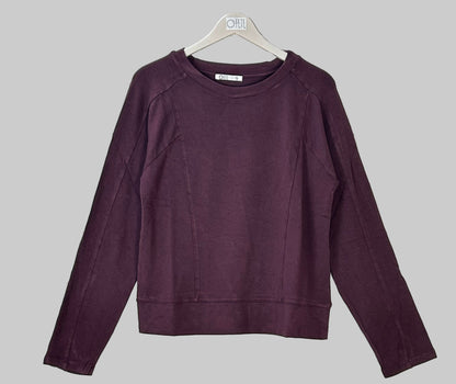 SUDADERA COSTURAS CAQUI