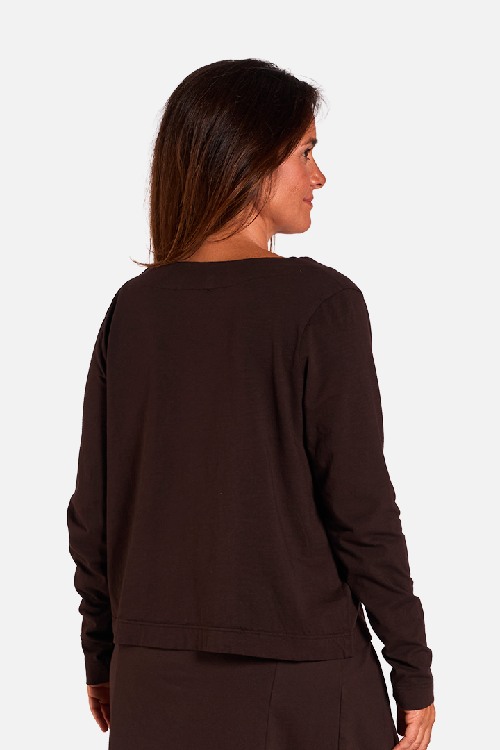 PICCOS Camiseta Manga Larga Cacao de FETE — Detras
