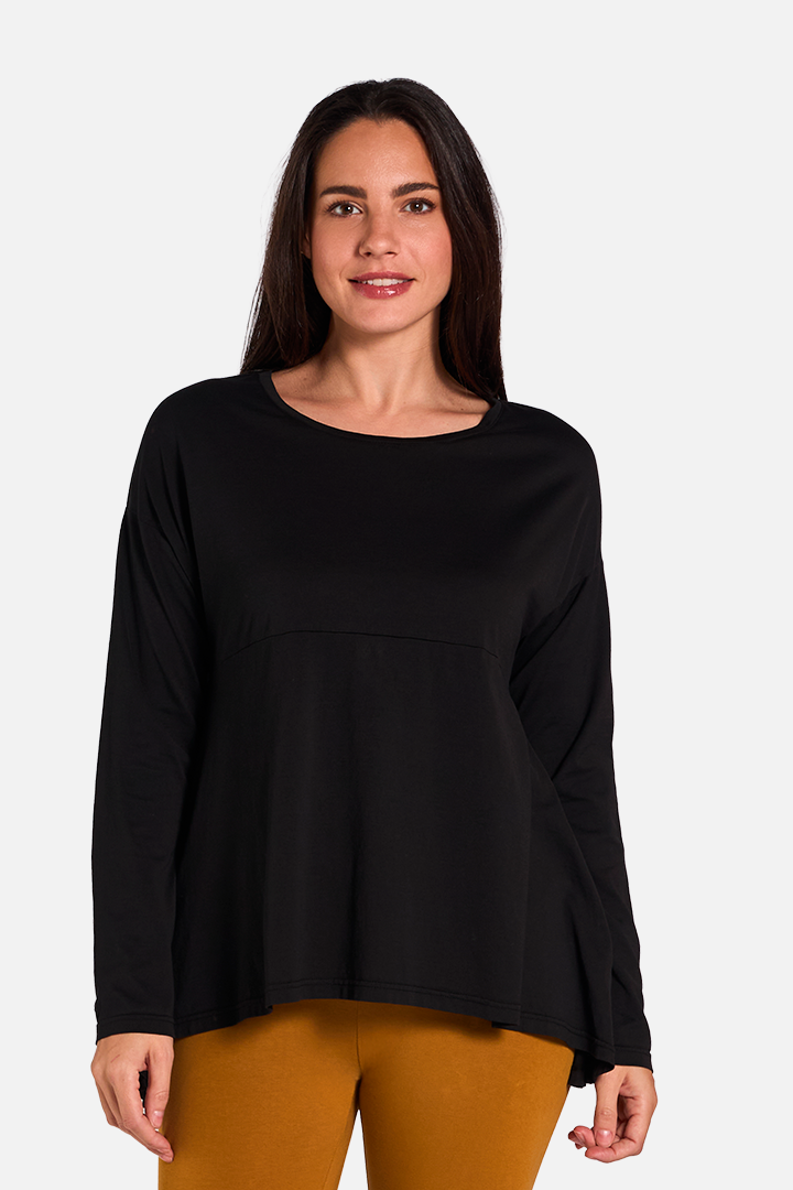 SULCATA M/L Camiseta Manga Larga Black de FETE — Detalle