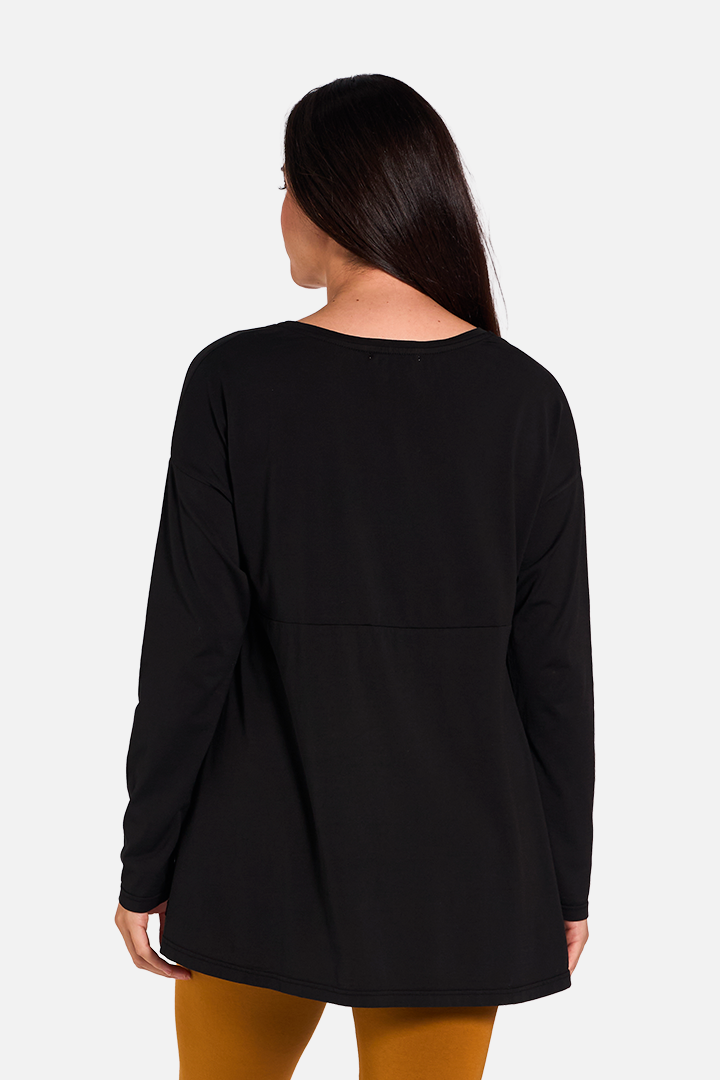 SULCATA M/L Camiseta Manga Larga Black de FETE — Detras