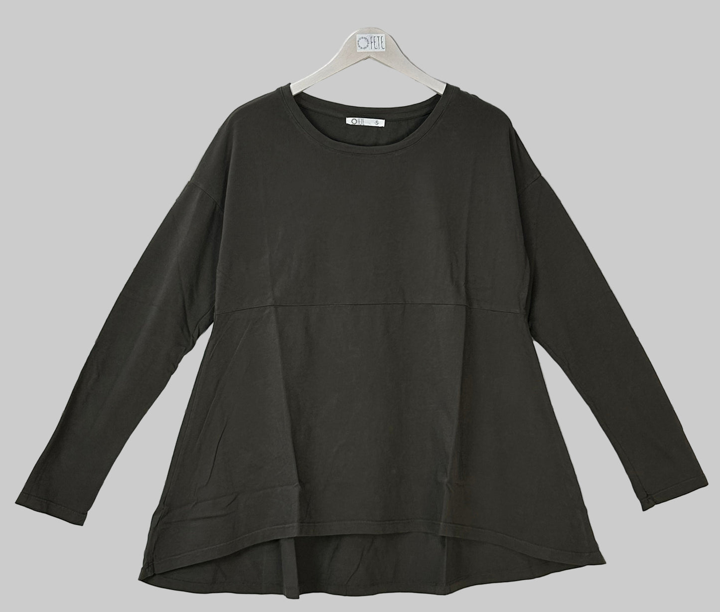 CAMISETA CORTE EVASE SULCATA
