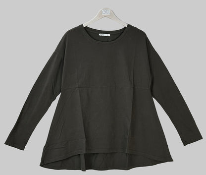 CAMISETA CORTE EVASE SULCATA