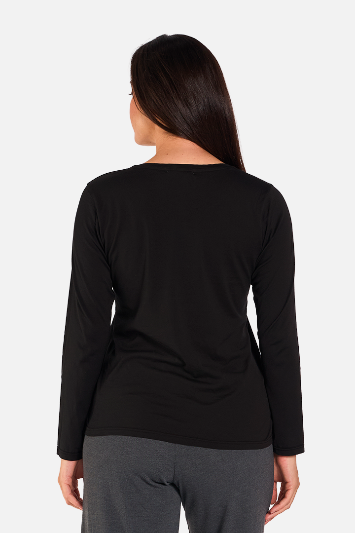 ABBAS Camiseta Manga Larga Black de FETE — Detras
