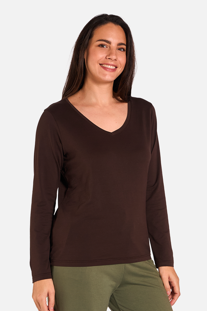 GOTA Camiseta Manga Larga Cacao de FETE — Detalle