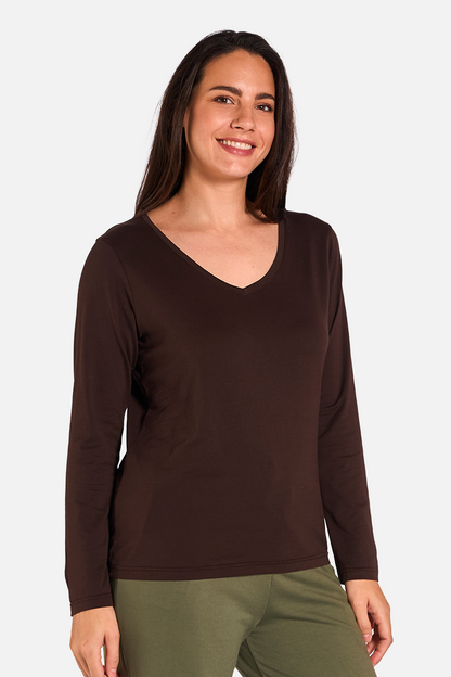 GOTA Camiseta Manga Larga Cacao de FETE — Detalle