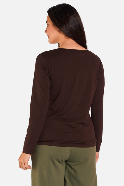 GOTA Camiseta Manga Larga Cacao de FETE — Detras