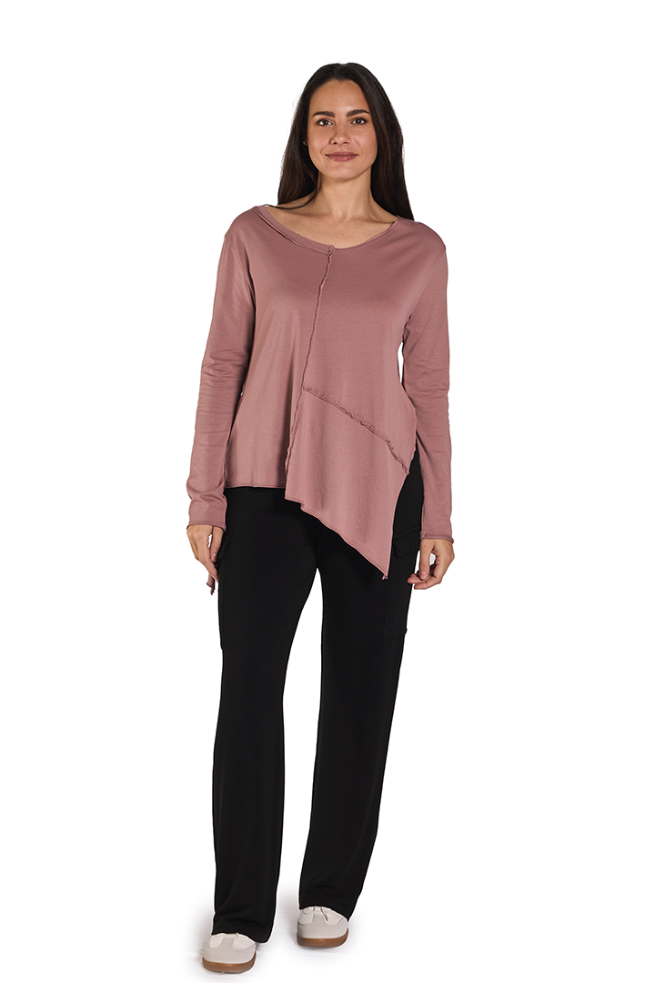 KANDA Camiseta Manga Larga Rosa de FETE — Frontal