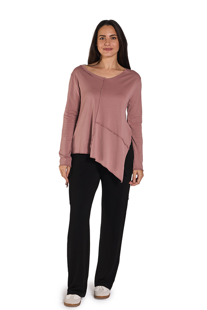 KANDA Camiseta Manga Larga Rosa de FETE — Frontal