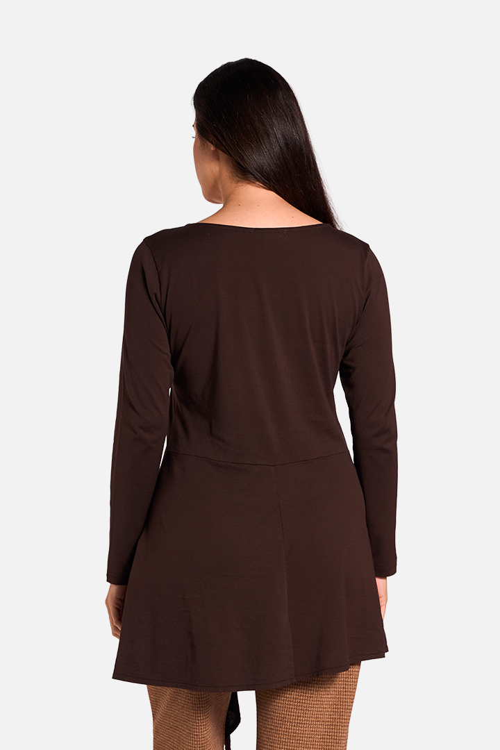 ZENDA Camiseta Manga Larga Cacao de FETE — Detras