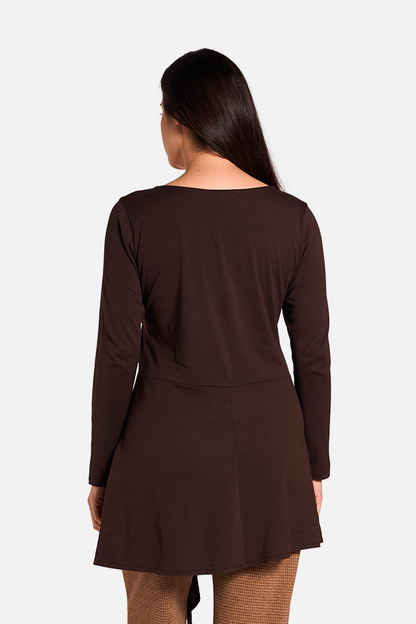 ZENDA Camiseta Manga Larga Cacao de FETE — Detras