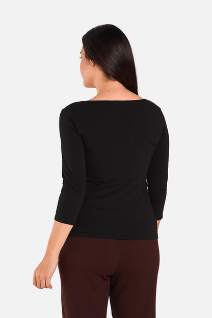 FLORA Camiseta Manga 3/4 Black de FETE — Detras
