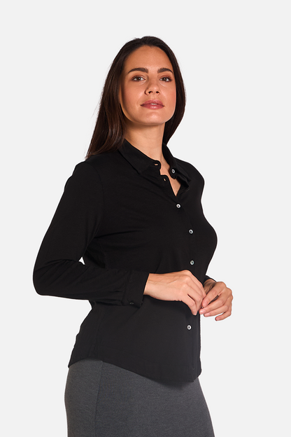 ADA Camisa Manga Larga Black de FETE — Detalle