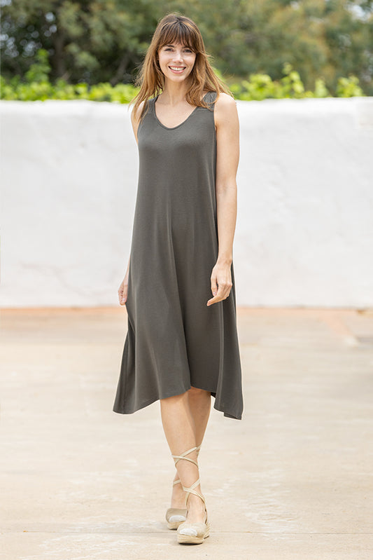 VESTIDO LINO PUNTO POPULAR