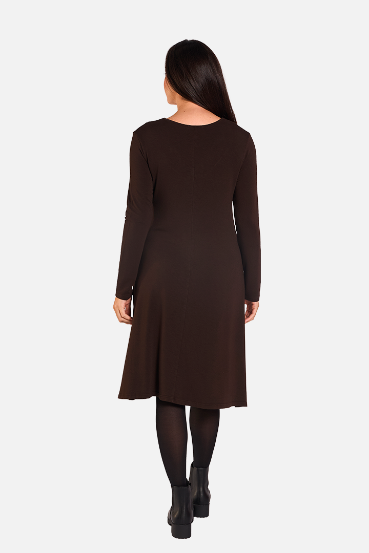 LACTUCA Vestido Cacao de FETE — Detras