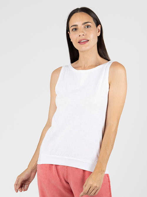 CECILA Camiseta Sin Mangas White