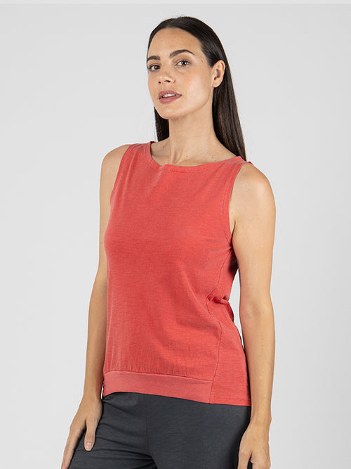 CECILA-PIGMENTO Camiseta Sin Mangas Poppy