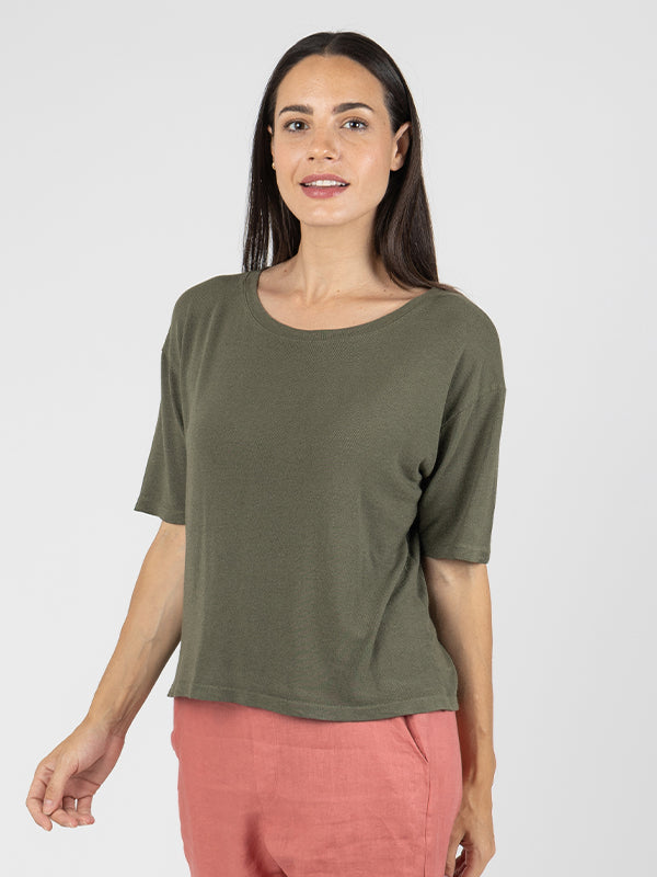 YASMIN Camiseta Manga Corta Moss