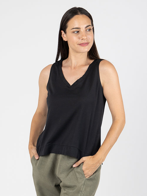 SANTA Camiseta Sin Mangas Black