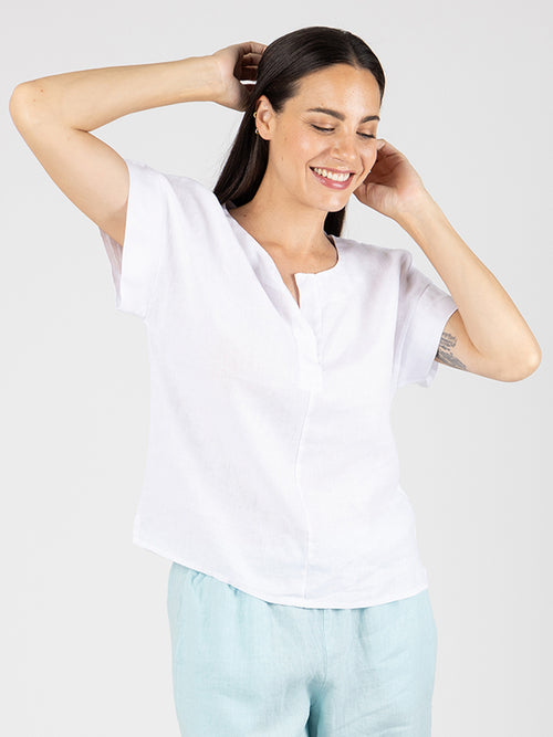CLARA Camiseta Manga Corta White