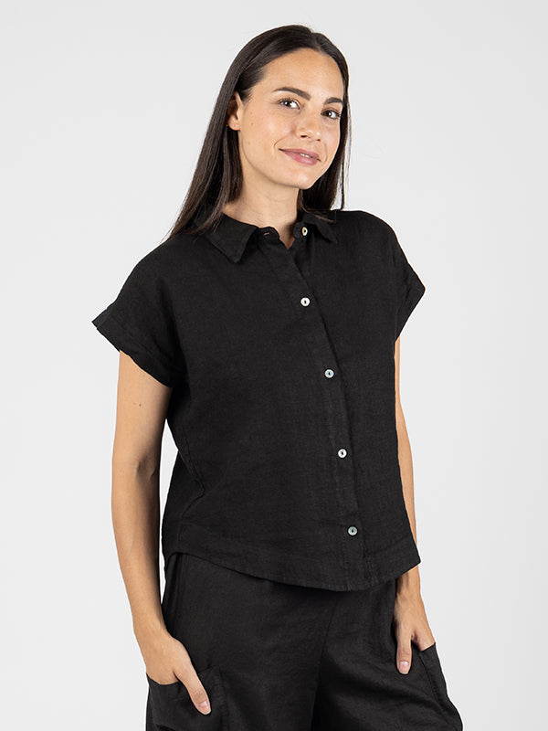 MONTSE Blusa Manga Corta Black