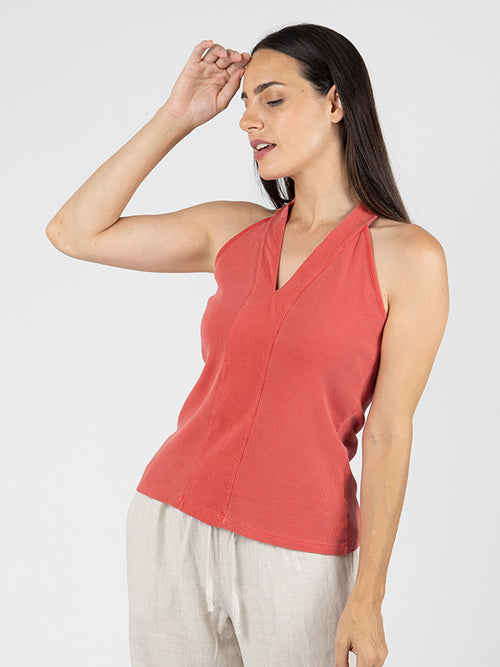 MARIA-PIGMENTO Camiseta Sin Mangas Poppy