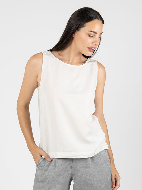 NURIA Camiseta Sin Mangas Linen