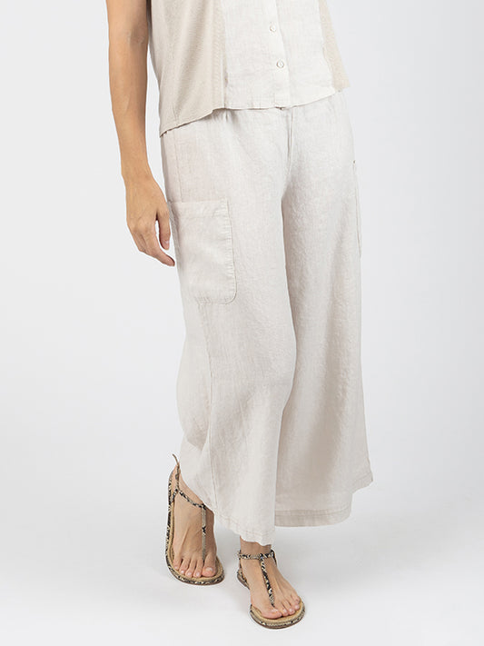 PAPHOS Pantalón Pirata Linen