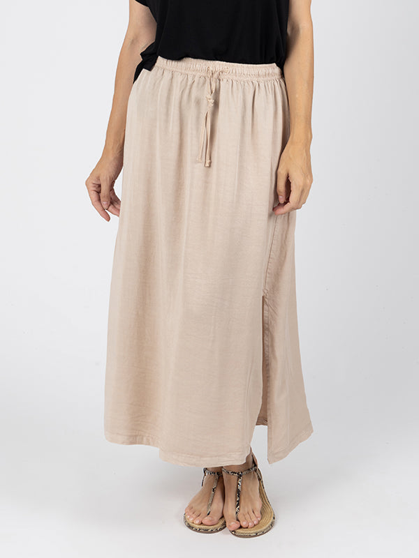 MIREIA Falda Larga Sand