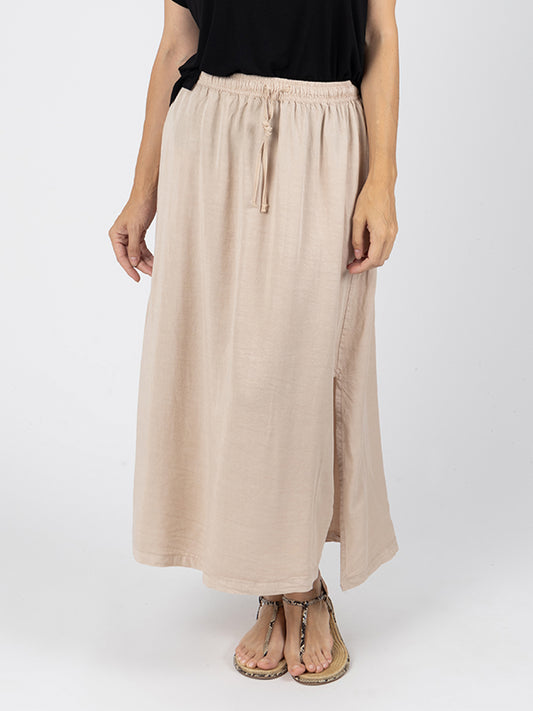 MIREIA Falda Larga Sand