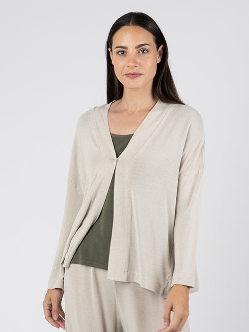 SARA Chaqueta Botón Linen