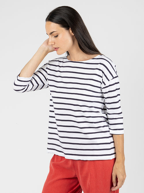 SANDRA Camiseta Manga 3/4 White