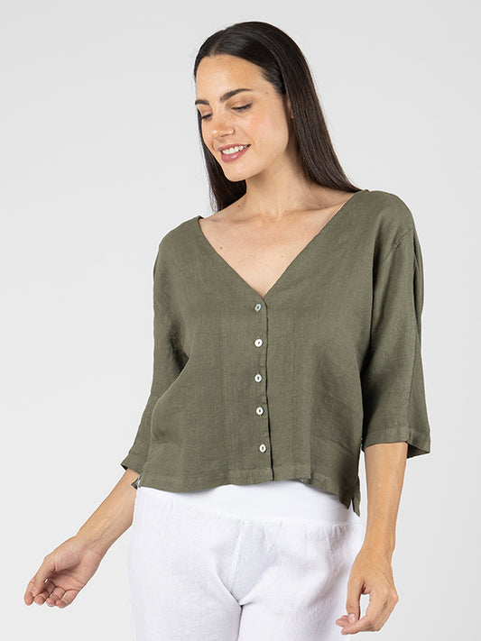 AMINA Camiseta Manga 3/4 Moss