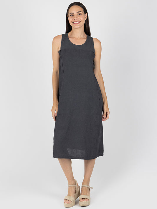 ANASTASIA Vestido Midi Caviar