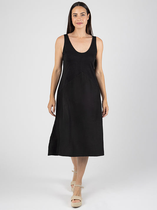 SOLE Vestido Medio Black