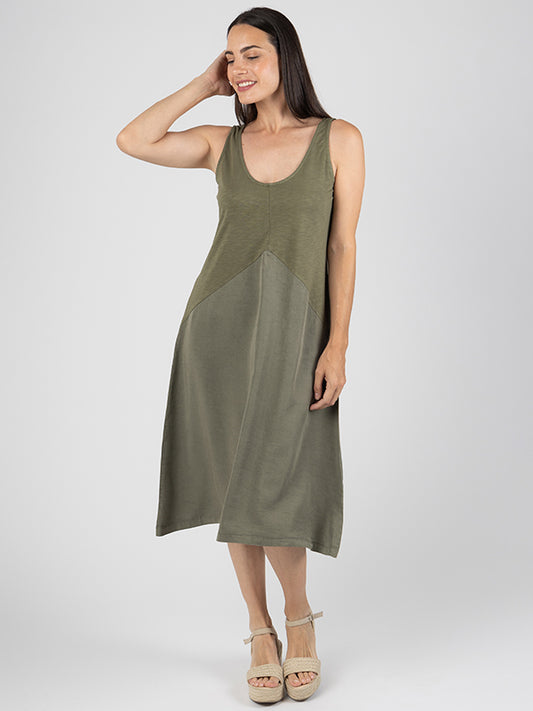 SOLE Vestido Medio Moss
